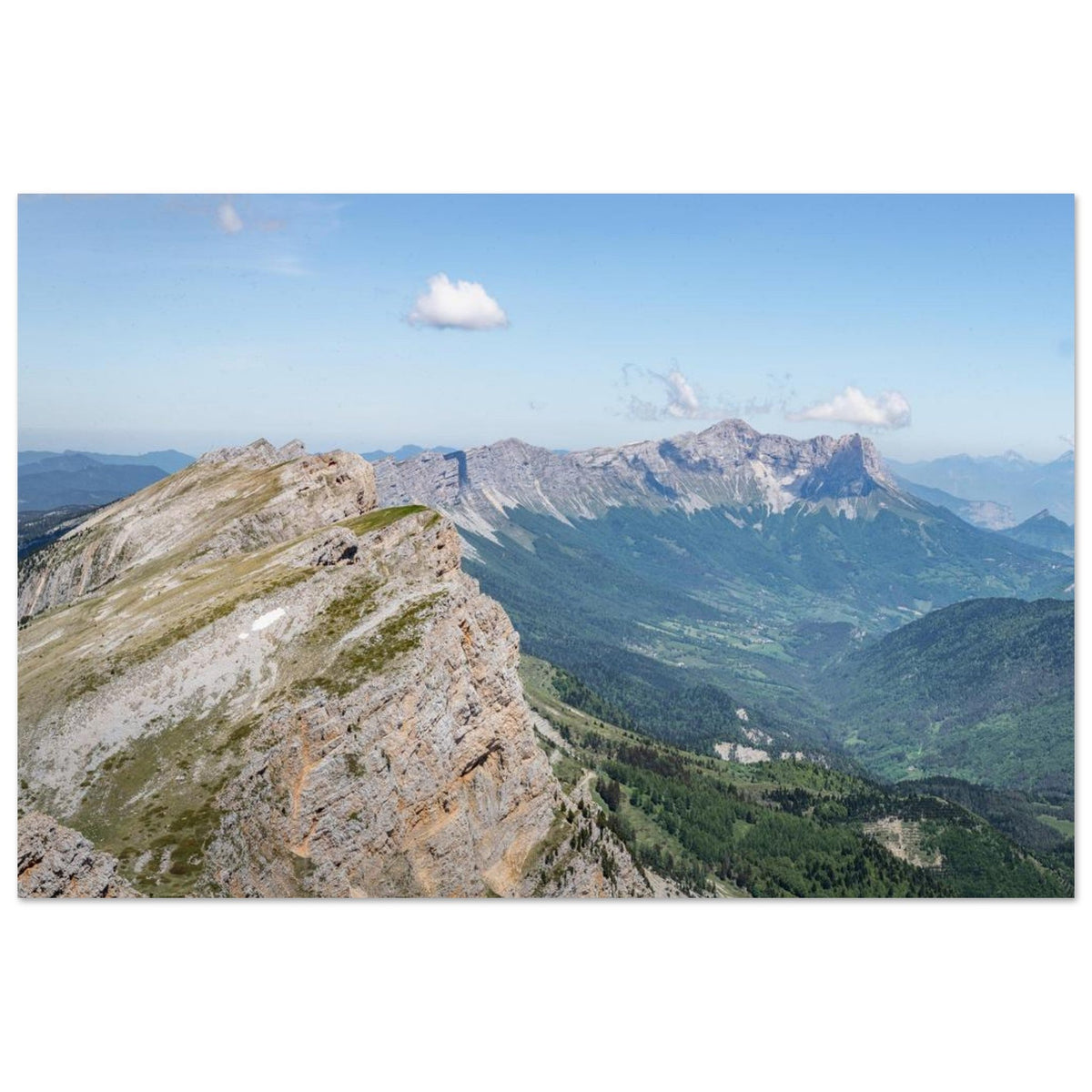 Crêtes du Grand Veymont et du Glandasse dans le massif du Vercors