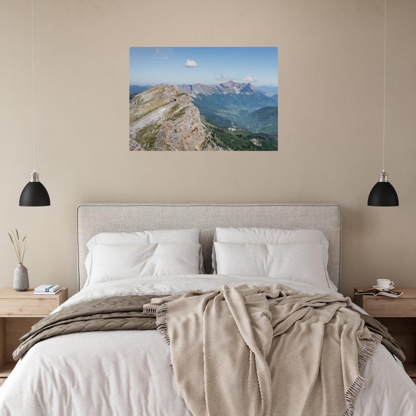 Tableau photo Photo des Crêtes du Grand Veymont & Glandasse — Vercors — tirage aluminium Dibond mat, fabrication française, prêt à accrocher