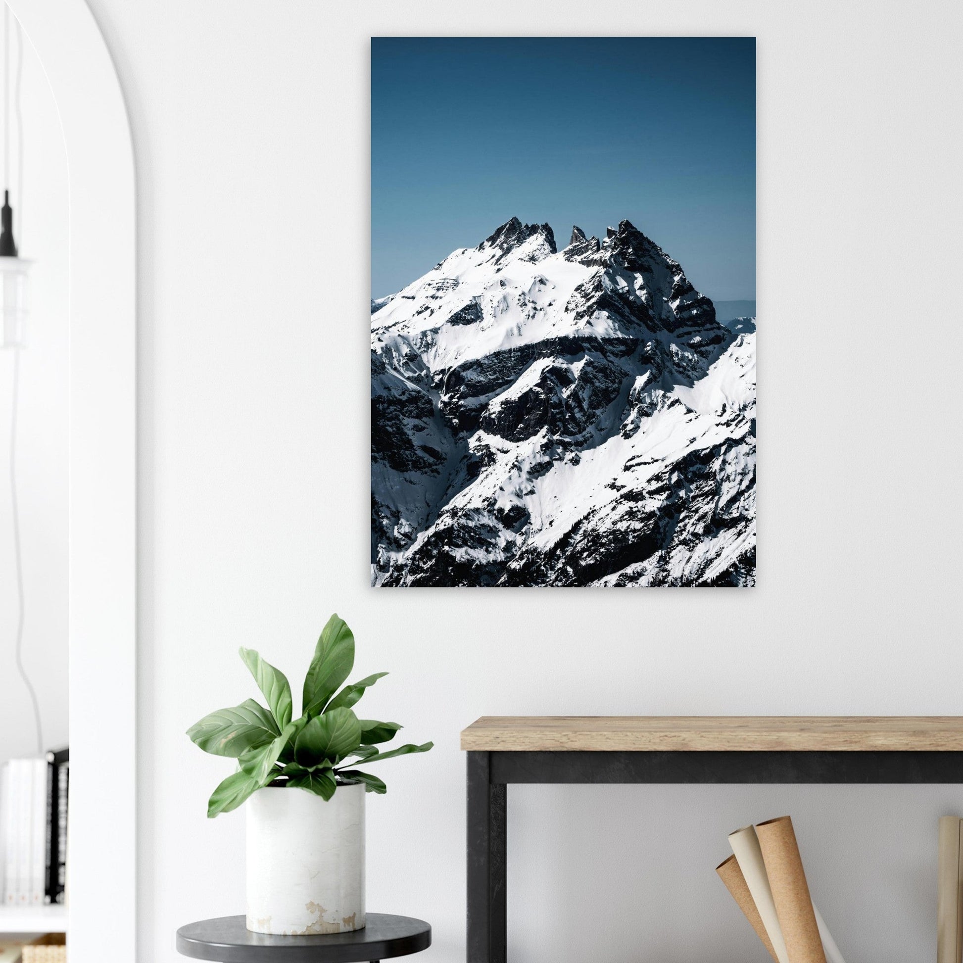 Tableau photo Photo des Dents du Midi — Haute Cime (Chablais, Suisse) — tirage aluminium Dibond mat, fabrication française, prêt à accrocher