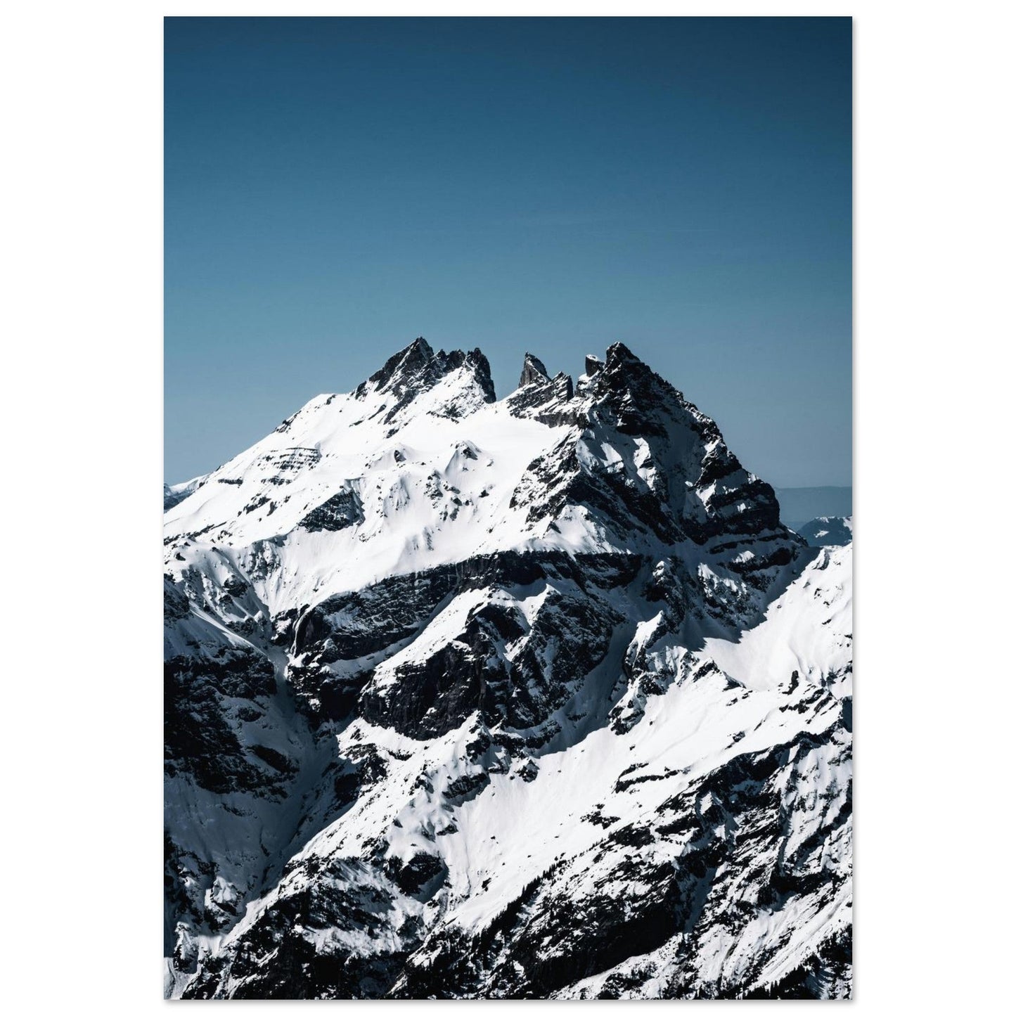 Tableau photo Photo des Dents du Midi — Haute Cime (Chablais, Suisse) — tirage aluminium Dibond mat, fabrication française, prêt à accrocher
