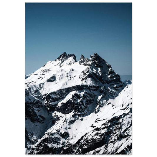 Tableau photo Photo des Dents du Midi — Haute Cime (Chablais, Suisse) — tirage aluminium Dibond mat, fabrication française, prêt à accrocher