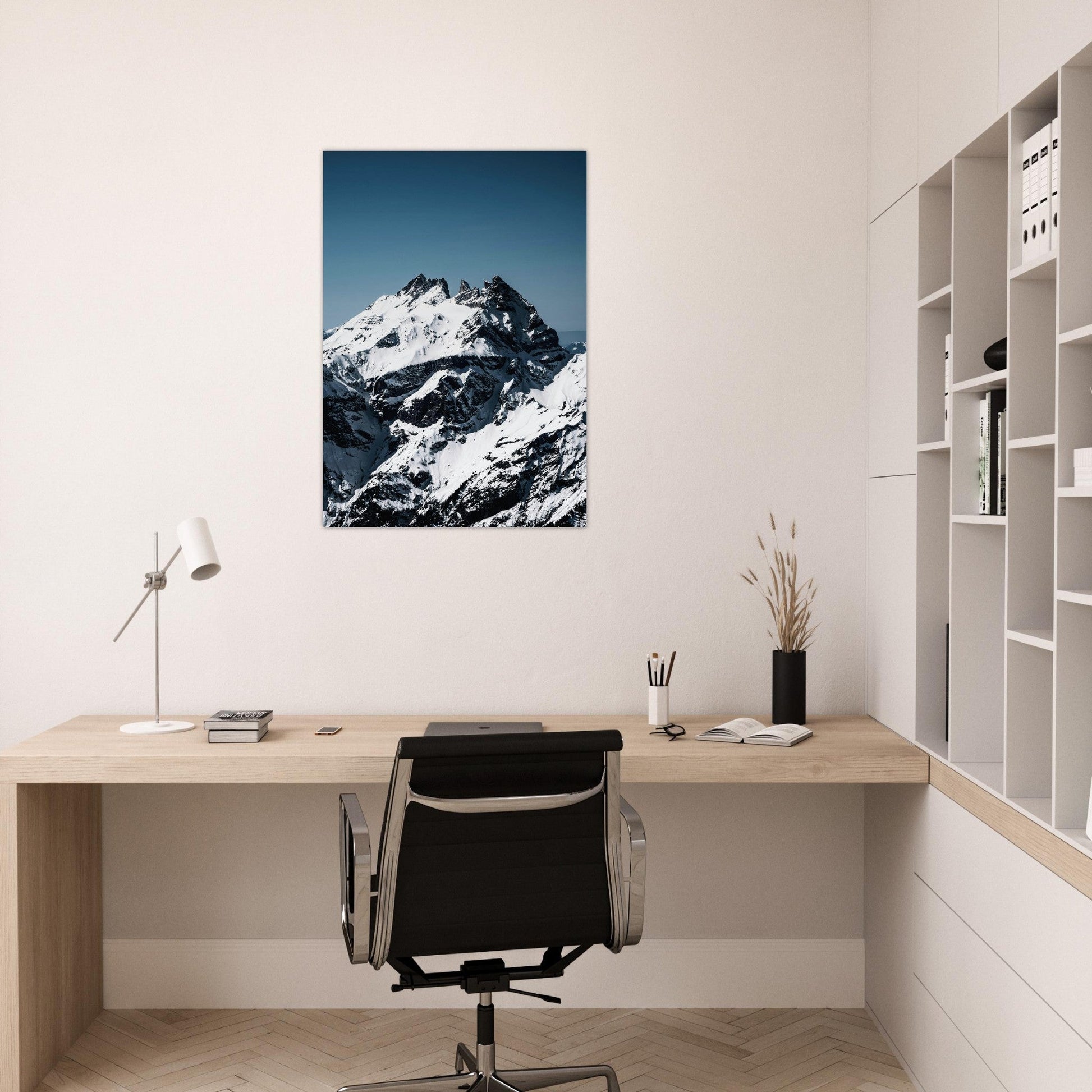 Tableau photo Photo des Dents du Midi — Haute Cime (Chablais, Suisse) — tirage aluminium Dibond mat, fabrication française, prêt à accrocher
