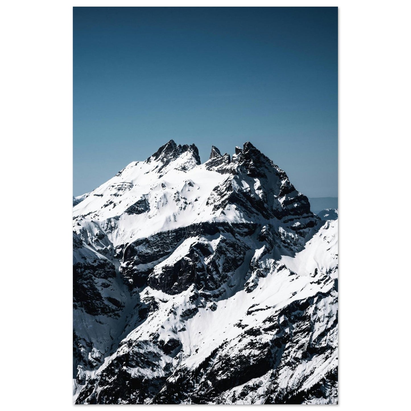 Tableau photo Photo des Dents du Midi — Haute Cime (Chablais, Suisse) — tirage aluminium Dibond mat, fabrication française, prêt à accrocher