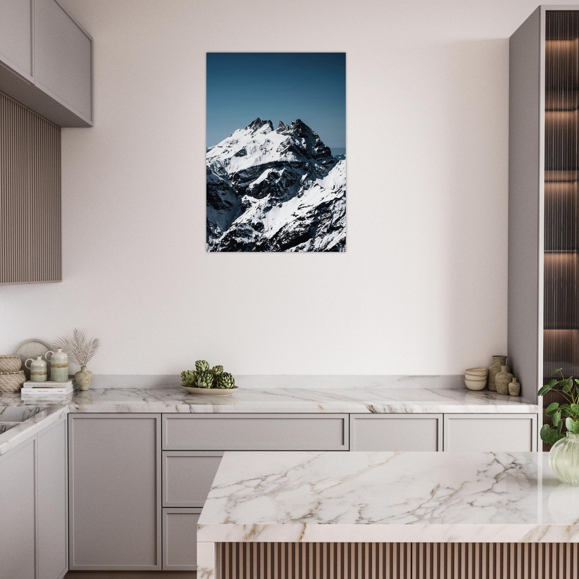 Tableau photo Photo des Dents du Midi — Haute Cime (Chablais, Suisse) — tirage aluminium Dibond mat, fabrication française, prêt à accrocher