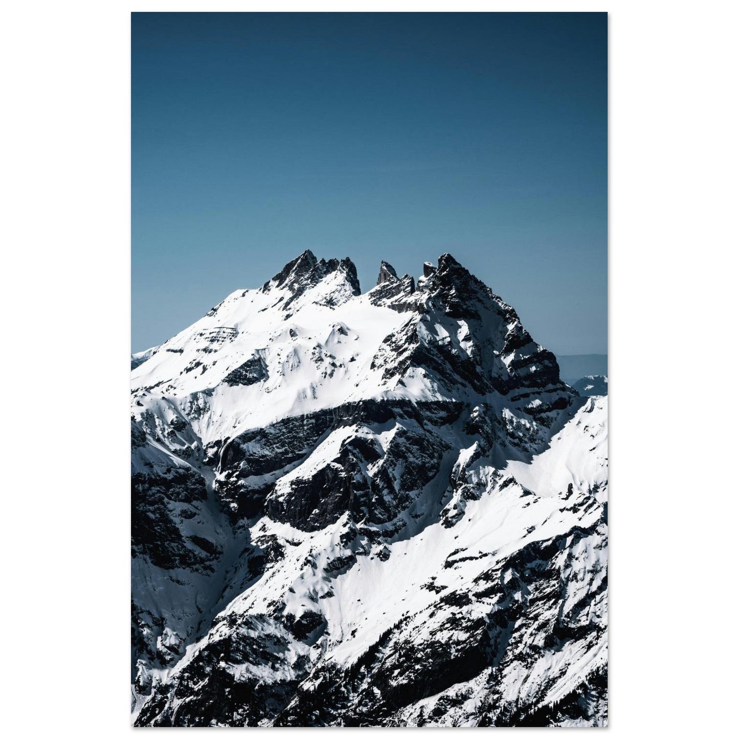 Tableau photo Photo des Dents du Midi — Haute Cime (Chablais, Suisse) — tirage aluminium Dibond mat, fabrication française, prêt à accrocher