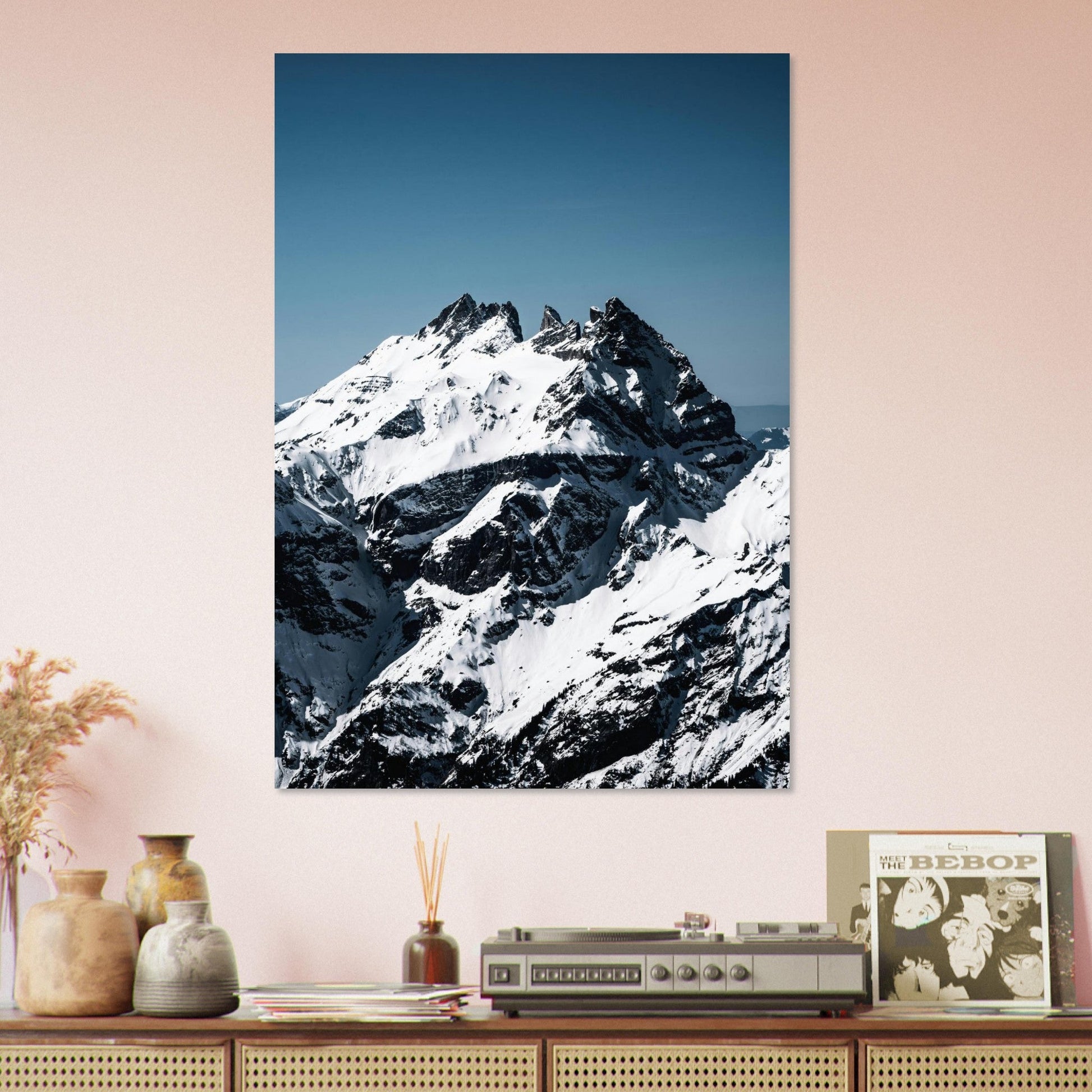 Tableau photo Photo des Dents du Midi — Haute Cime (Chablais, Suisse) — tirage aluminium Dibond mat, fabrication française, prêt à accrocher