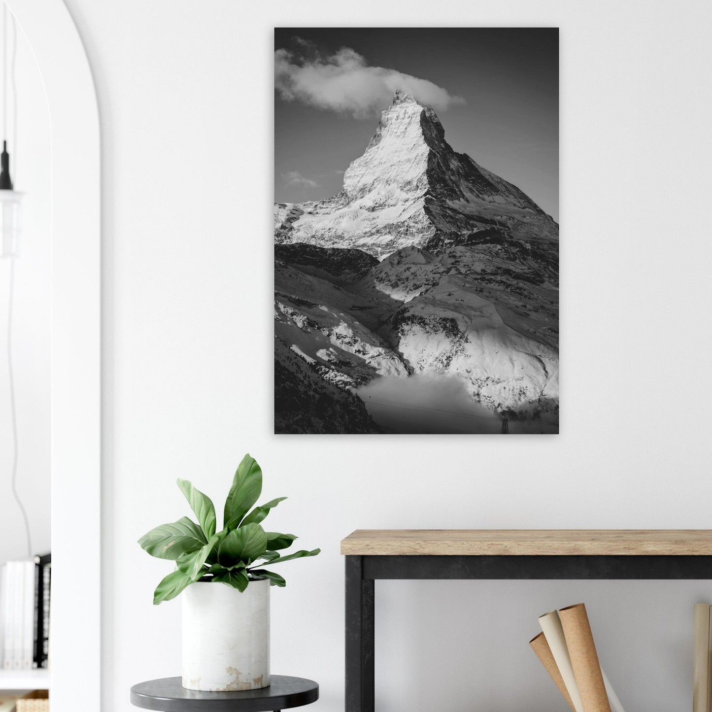 Tableau photo Photo du Cervin, Alpes Suisses — tirage aluminium Dibond mat, fabrication française, prêt à accrocher