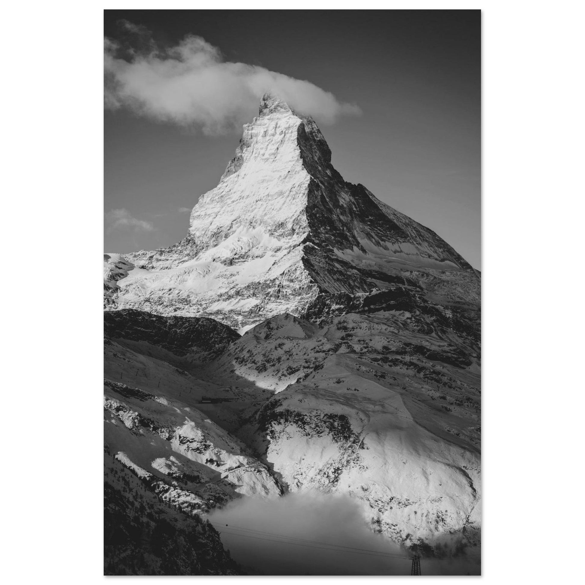 Tableau photo Photo du Cervin, Alpes Suisses — tirage aluminium Dibond mat, fabrication française, prêt à accrocher