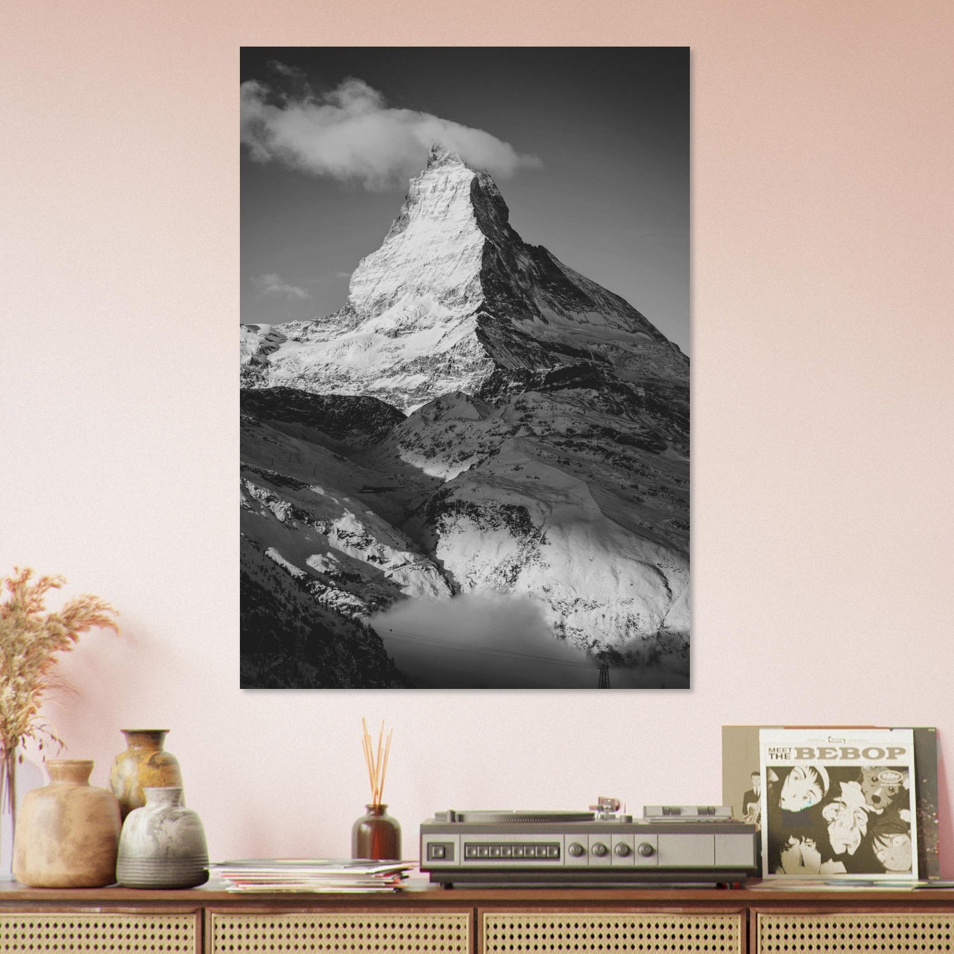 Tableau photo Photo du Cervin, Alpes Suisses — tirage aluminium Dibond mat, fabrication française, prêt à accrocher