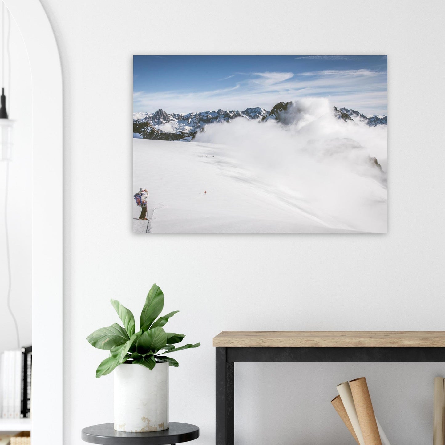 Tableau photo Photo du Glacier du plateau des Rouies — Écrins — tirage aluminium Dibond mat, fabrication française, prêt à accrocher