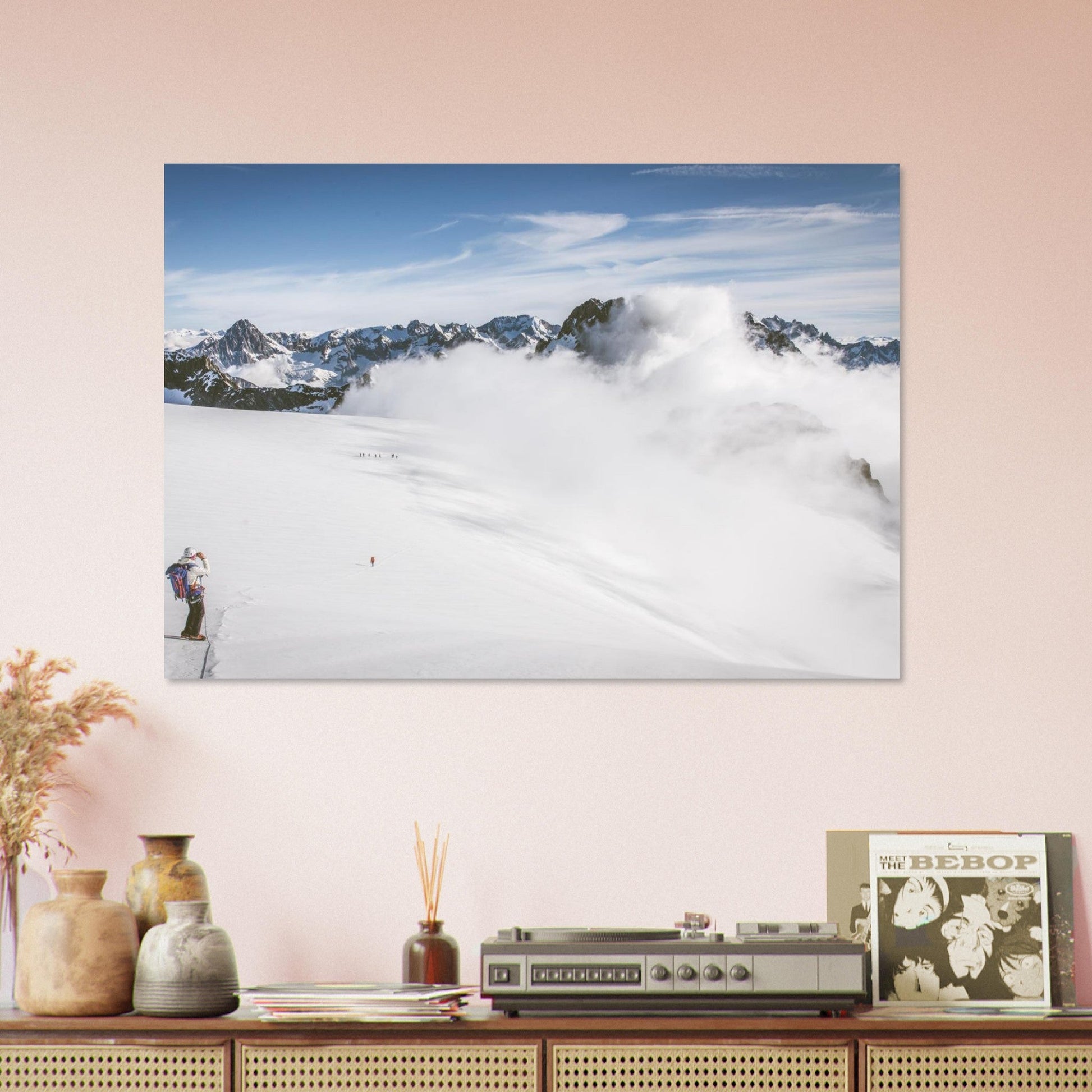 Tableau photo Photo du Glacier du plateau des Rouies — Écrins — tirage aluminium Dibond mat, fabrication française, prêt à accrocher