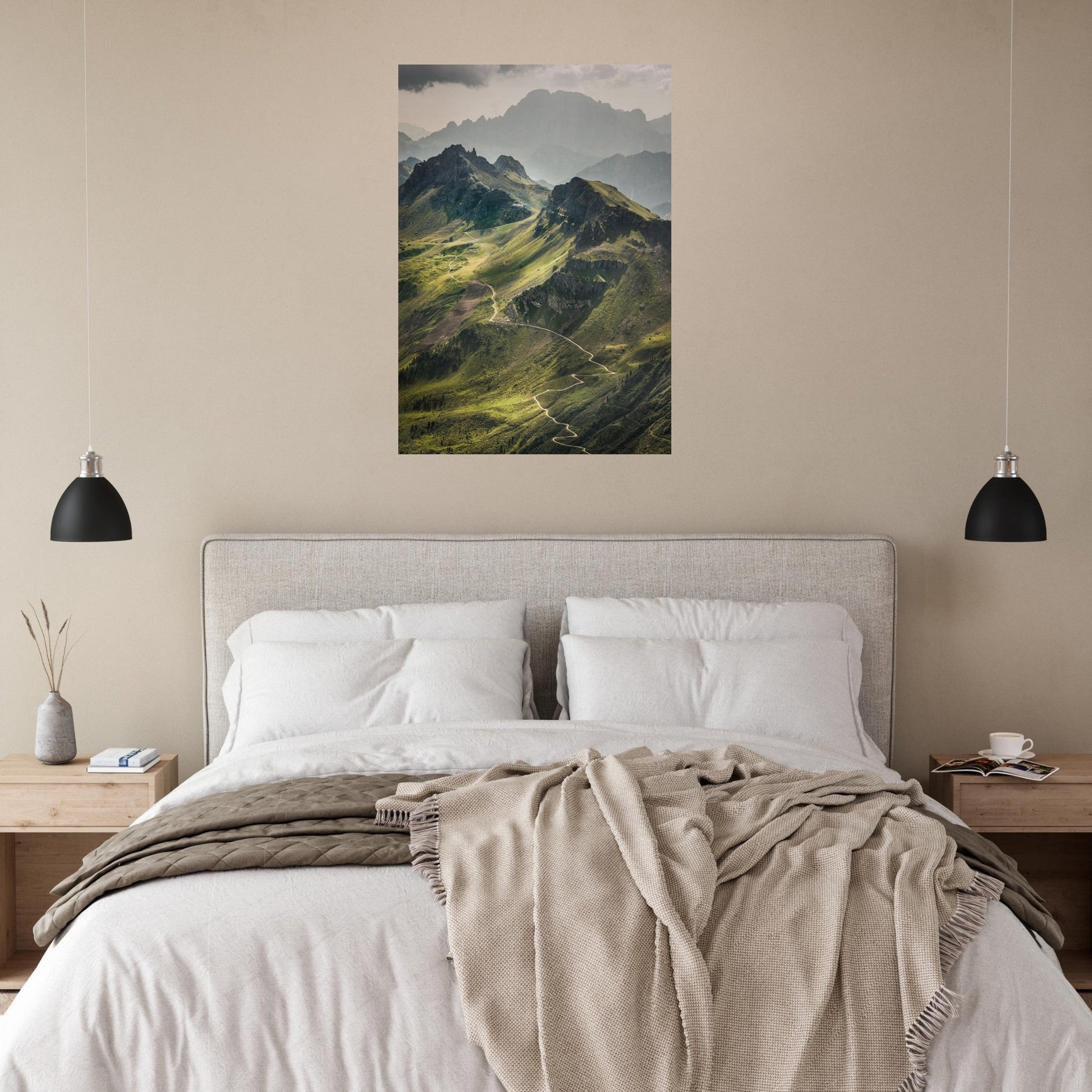 Tableau photo Photo du Passo Giau & Lastoni di Formin — Dolomites — tirage aluminium Dibond mat, fabrication française, prêt à accrocher