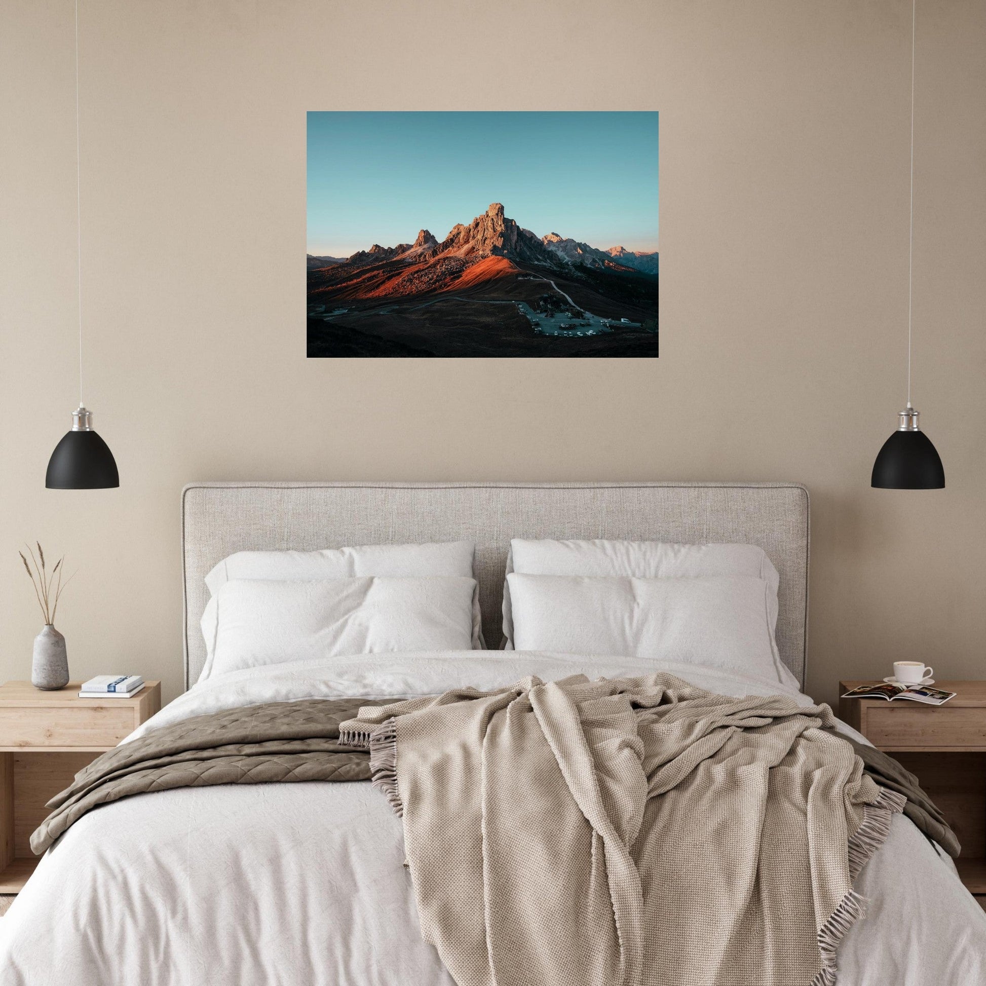 Tableau photo Photo du Ra Gusela — Passo Giau (Dolomites) — tirage aluminium Dibond mat, fabrication française, prêt à accrocher