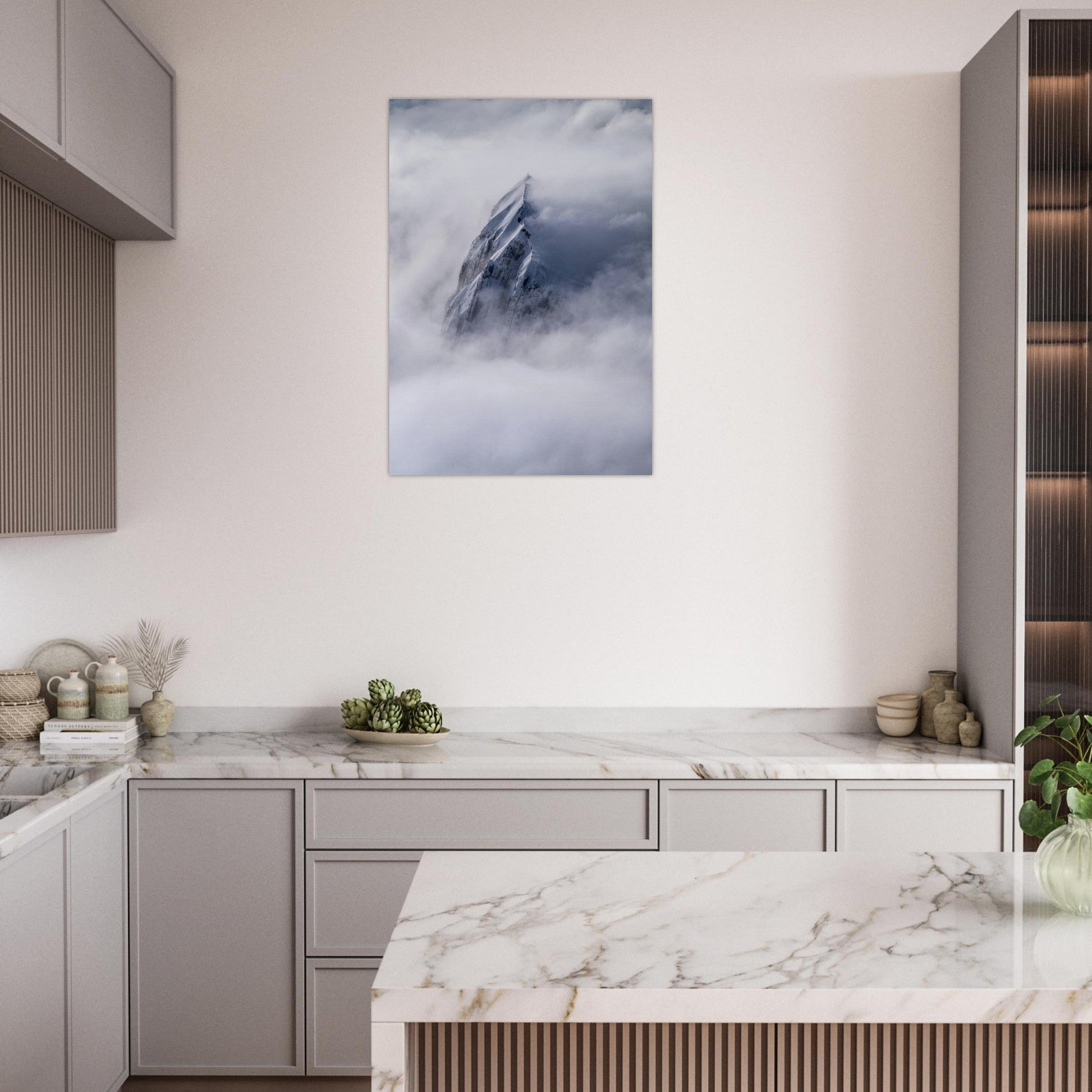 Tableau photo Photo du Säntis — mer de nuages (Alpstein) — tirage aluminium Dibond mat, fabrication française, prêt à accrocher