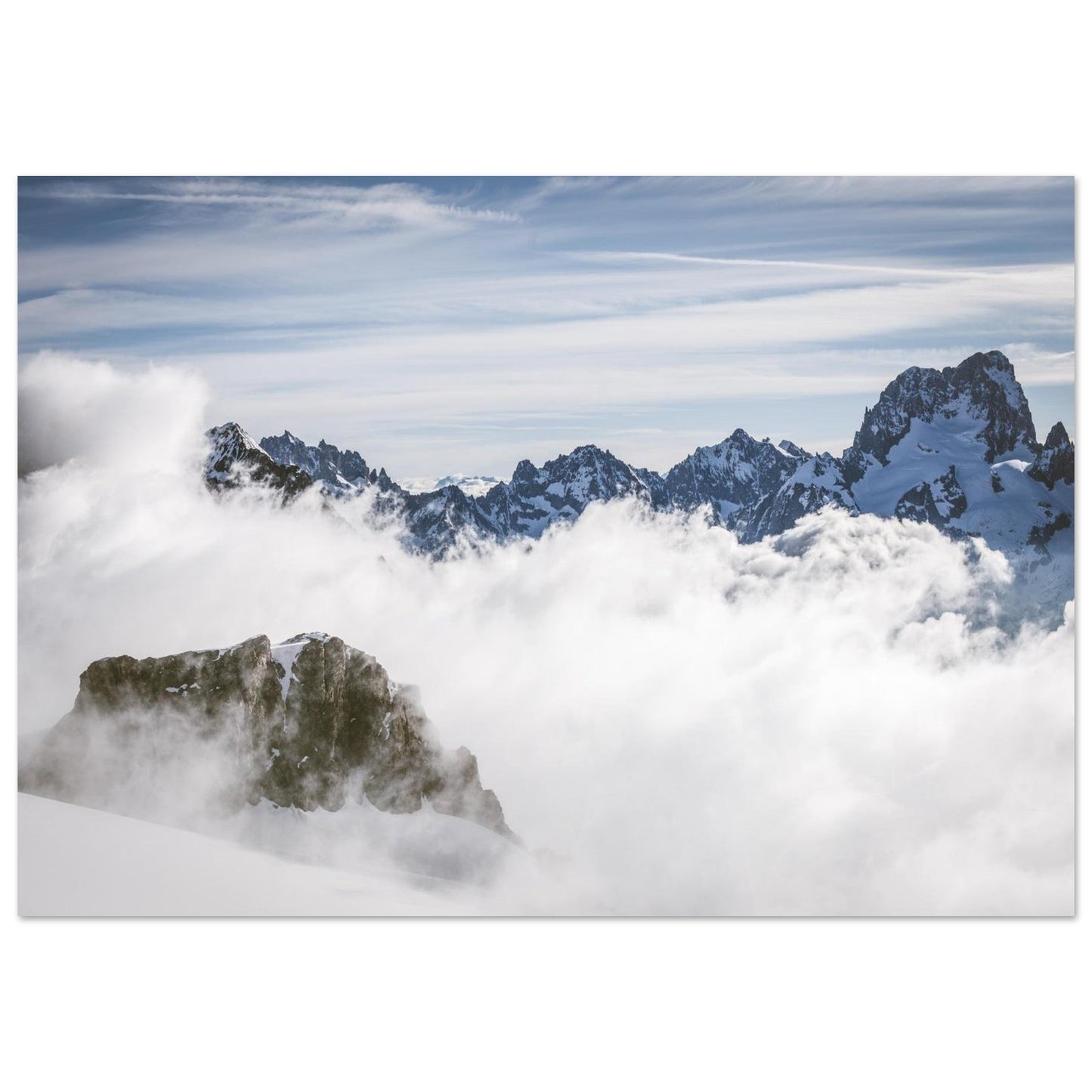 Tableau photo Photo du Sirac — vue depuis le plateau des Rouies (Écrins) — tirage aluminium Dibond mat, fabrication française, prêt à accrocher