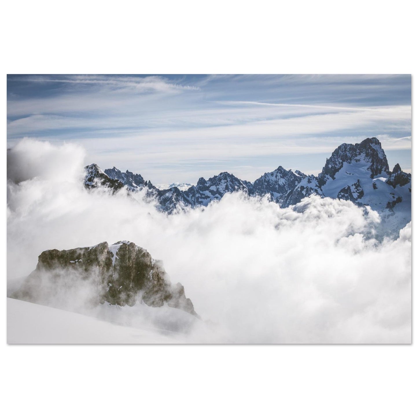 Tableau photo Photo du Sirac — vue depuis le plateau des Rouies (Écrins) — tirage aluminium Dibond mat, fabrication française, prêt à accrocher