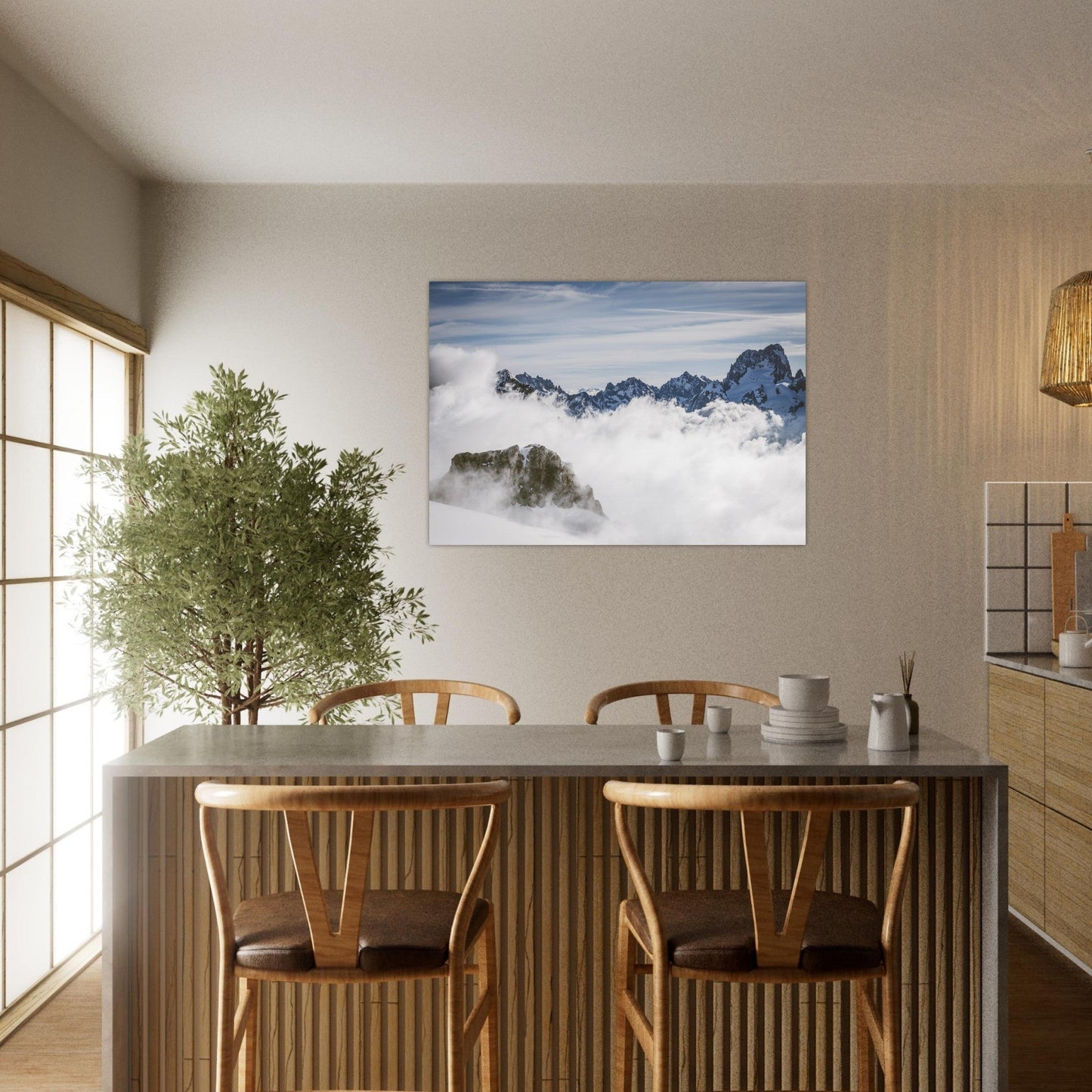 Tableau photo Photo du Sirac — vue depuis le plateau des Rouies (Écrins) — tirage aluminium Dibond mat, fabrication française, prêt à accrocher