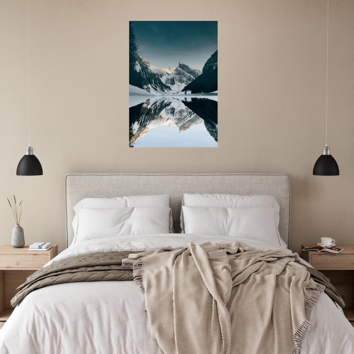 Tableau photo Photo Seealpsee — Säntis & Altmann (Alpstein) — tirage aluminium Dibond mat, fabrication française, prêt à accrocher