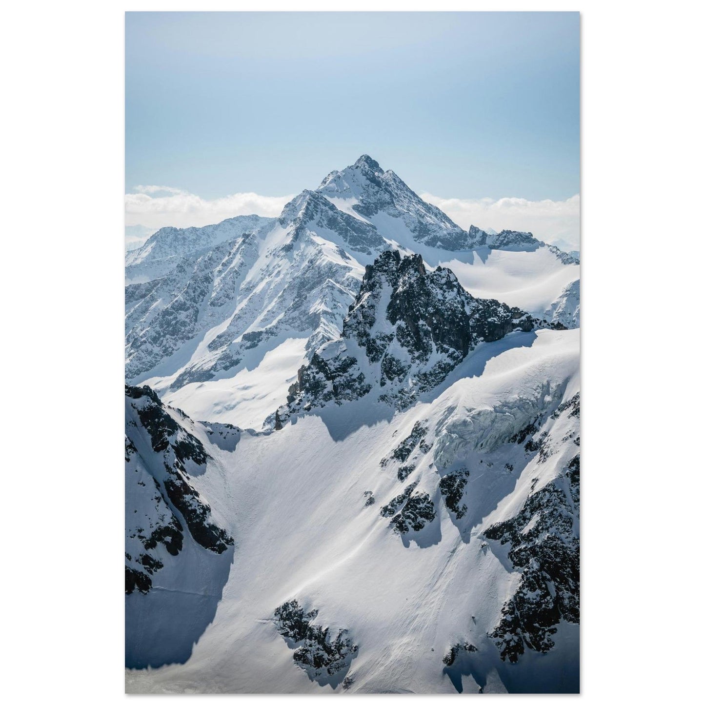 Tableau photo Photo Titlis & glaciers — Gadmen (Urner Alpes) — tirage aluminium Dibond mat, fabrication française, prêt à accrocher