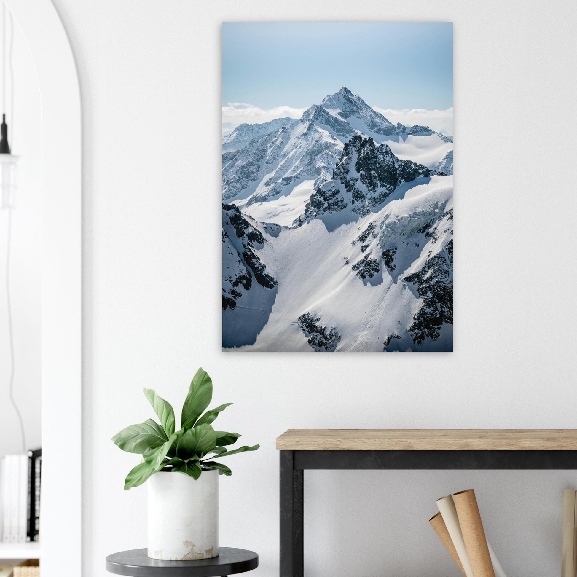 Tableau photo Photo Titlis & glaciers — Gadmen (Urner Alpes) — tirage aluminium Dibond mat, fabrication française, prêt à accrocher