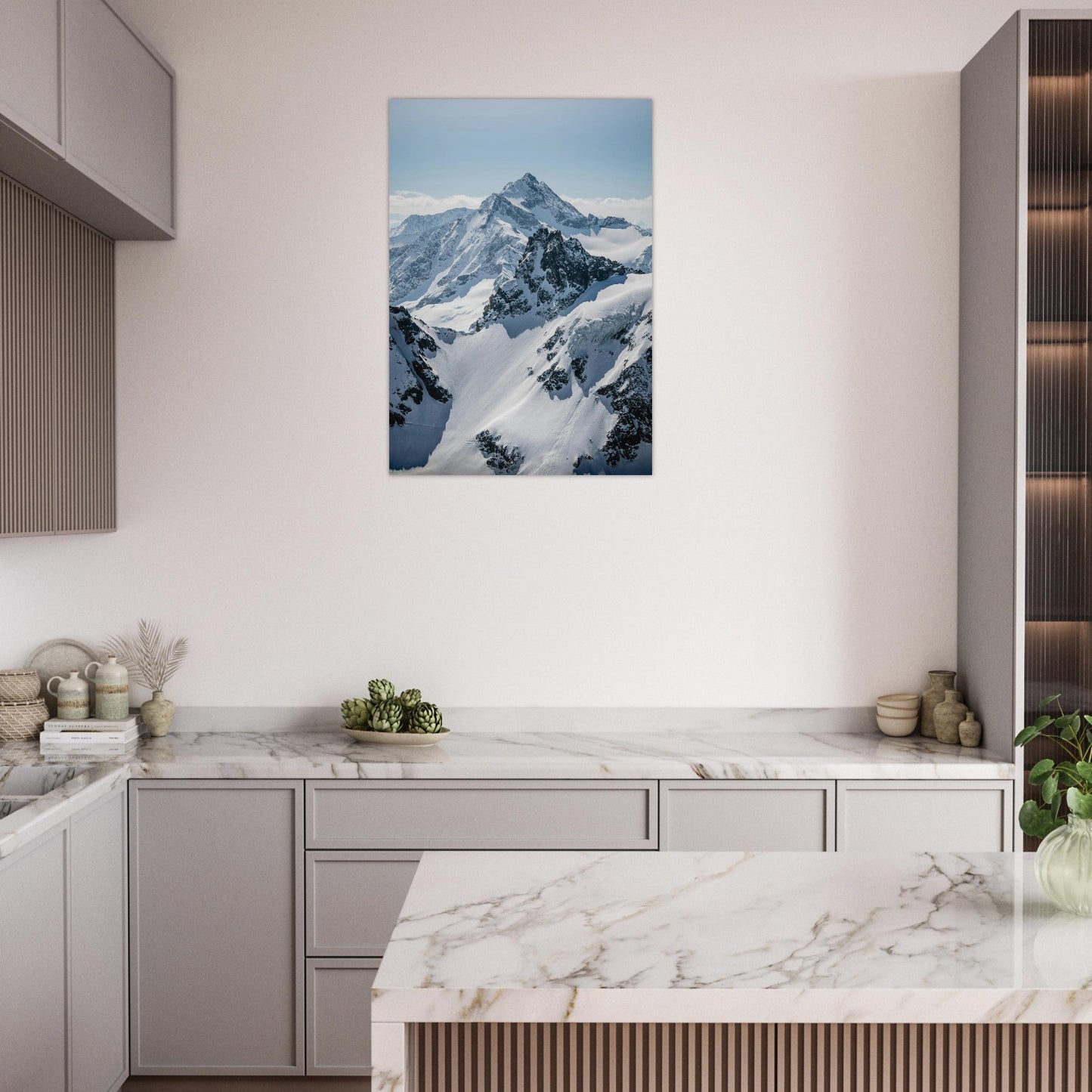 Tableau photo Photo Titlis & glaciers — Gadmen (Urner Alpes) — tirage aluminium Dibond mat, fabrication française, prêt à accrocher