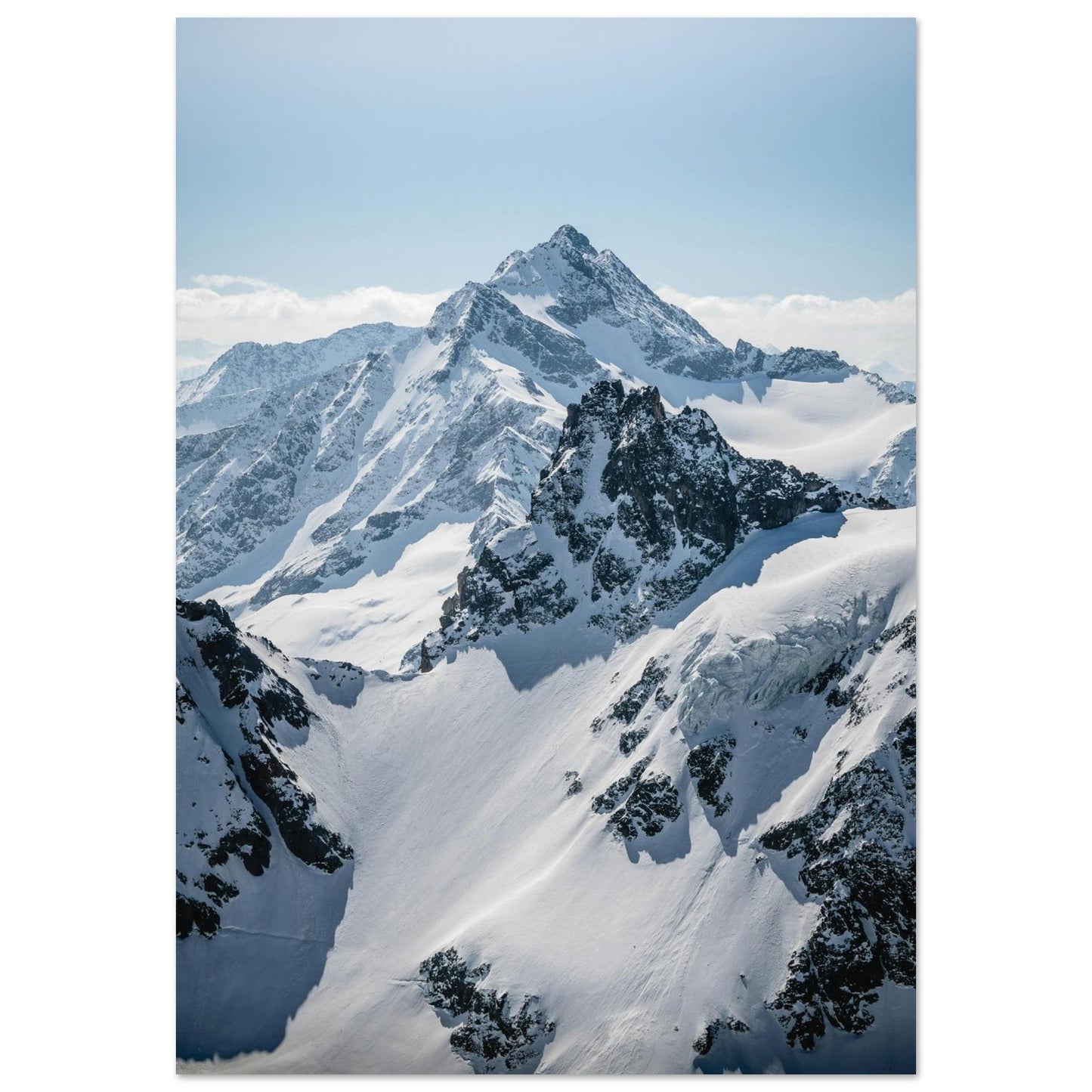 Tableau photo Photo Titlis & glaciers — Gadmen (Urner Alpes) — tirage aluminium Dibond mat, fabrication française, prêt à accrocher