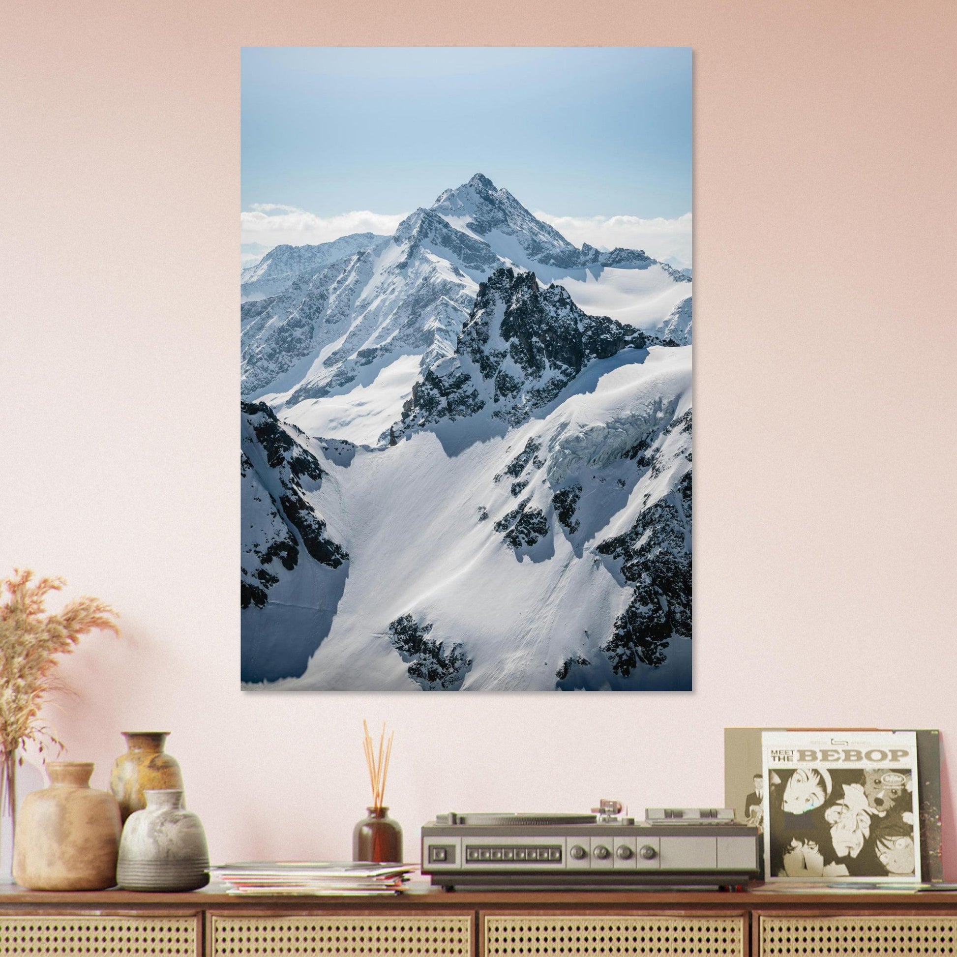 Tableau photo Photo Titlis & glaciers — Gadmen (Urner Alpes) — tirage aluminium Dibond mat, fabrication française, prêt à accrocher