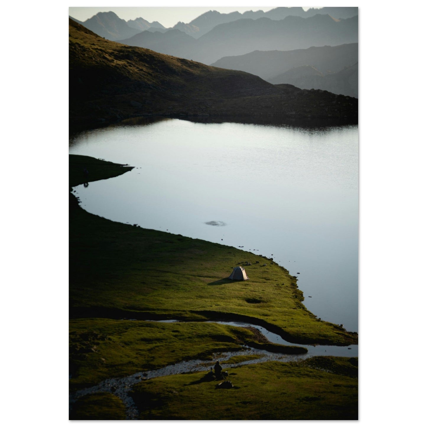 Tableau photo Photo du lac et du Pic du Midi d'Ossau, Laruns, Pyrénées 4 — tirage aluminium Dibond mat, fabrication française, prêt à accrocher