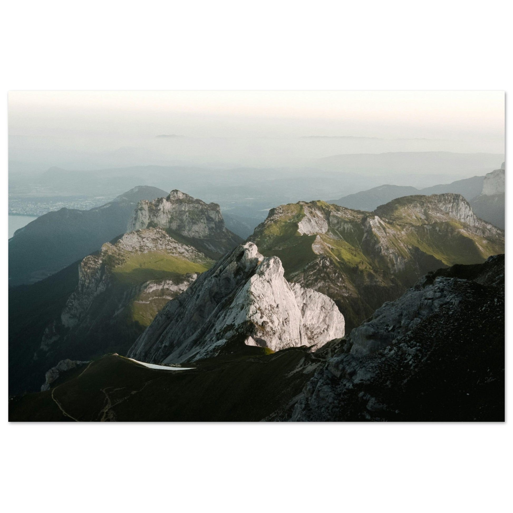 Photo d'Annecy depuis la montagne, Haute-Savoie - Tableau photo alu montagne