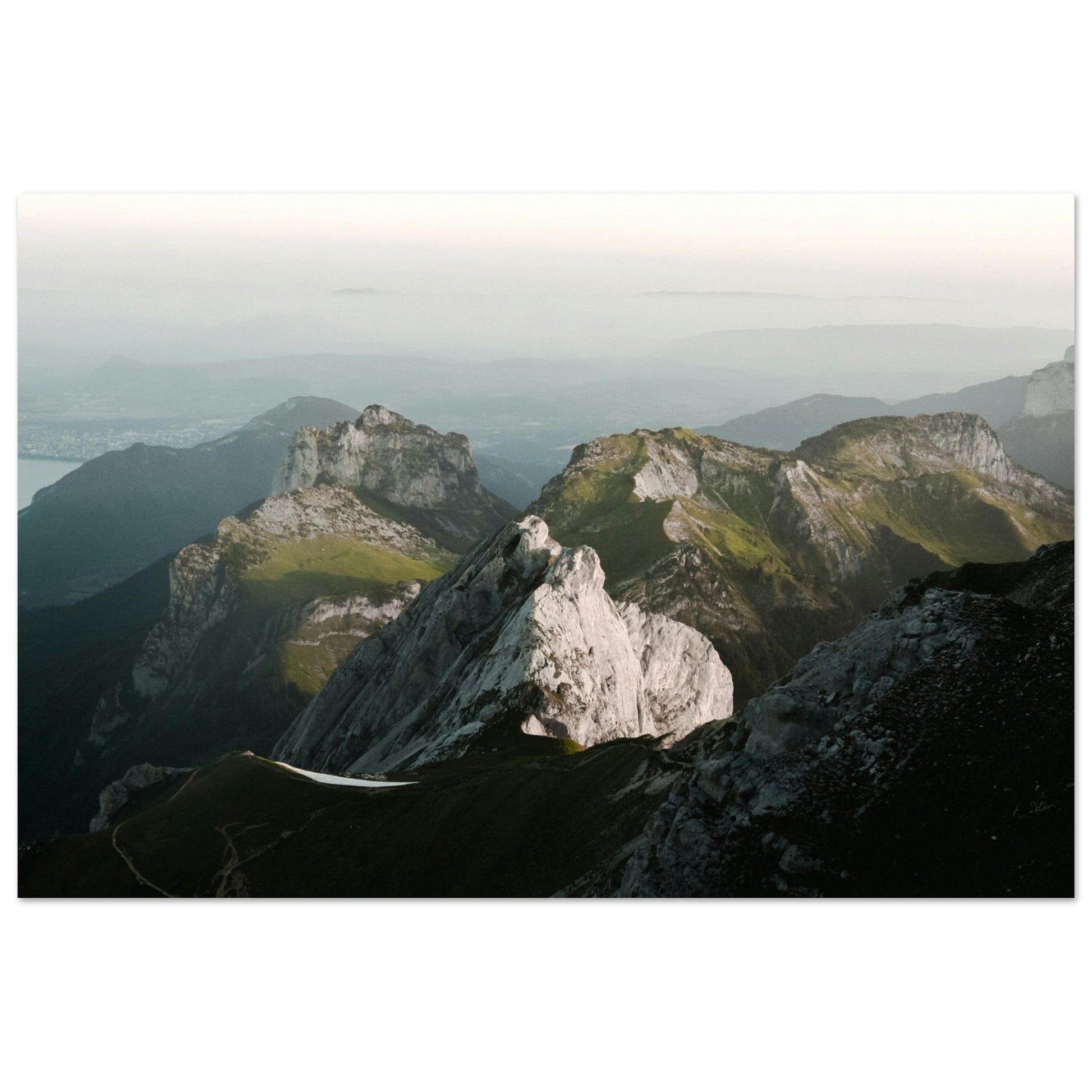 Photo d'Annecy depuis la montagne, Haute-Savoie - Tableau photo alu montagne