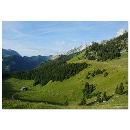 Vente Photo de la Clusaz, Haute Savoie #1 - Tableau photo alu montagne