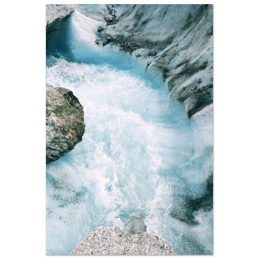 Fotobild der Gletscherzunge des Mer de Glace in Chamonix-Mont-Blanc