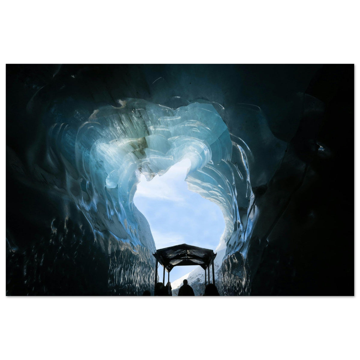 Grotte de glace au Montenvers, Mer de Glace, Chamonix Mont-Blanc