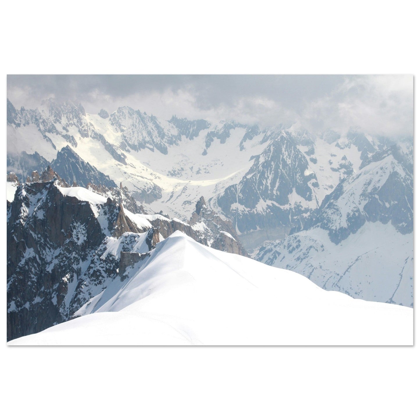 Photo de l'Aiguille du Midi, Chamonix-Mont-Blanc #3 - Tableau photo alu montagne