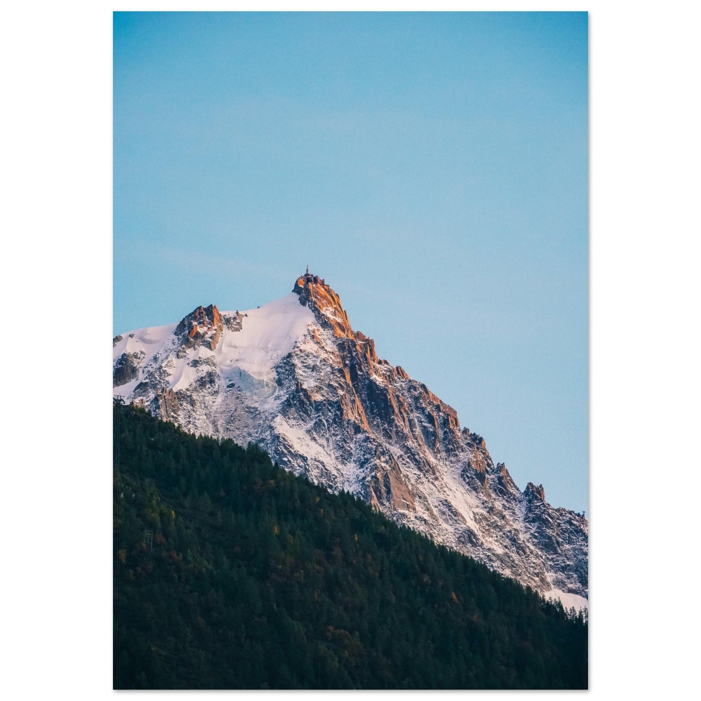 Photo de l'Aiguille du Midi, Chamonix-Mont-Blanc - Tableau photo alu montagne