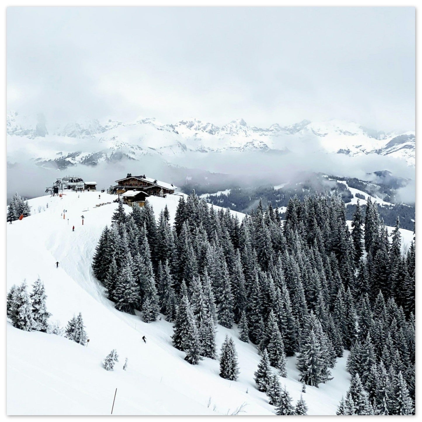 Photo de Megève en hiver, Haute-Savoie - Tableau photo alu montagne