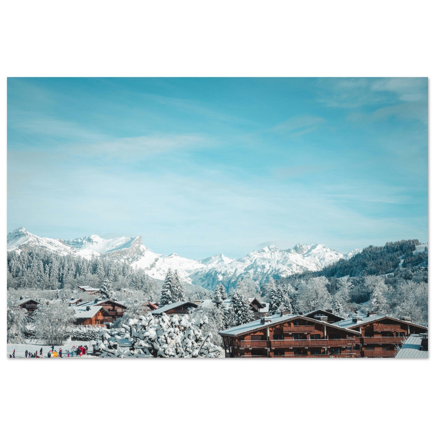 Photo de Megève en hiver, Haute-Savoie - Tableau photo alu montagne
