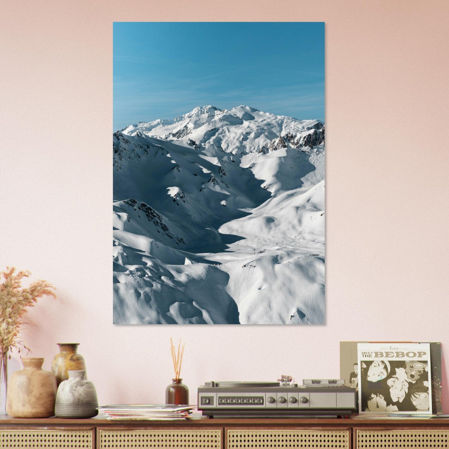 Photo de Val d'Isère en hiver #2 - Tableau photo alu montagne