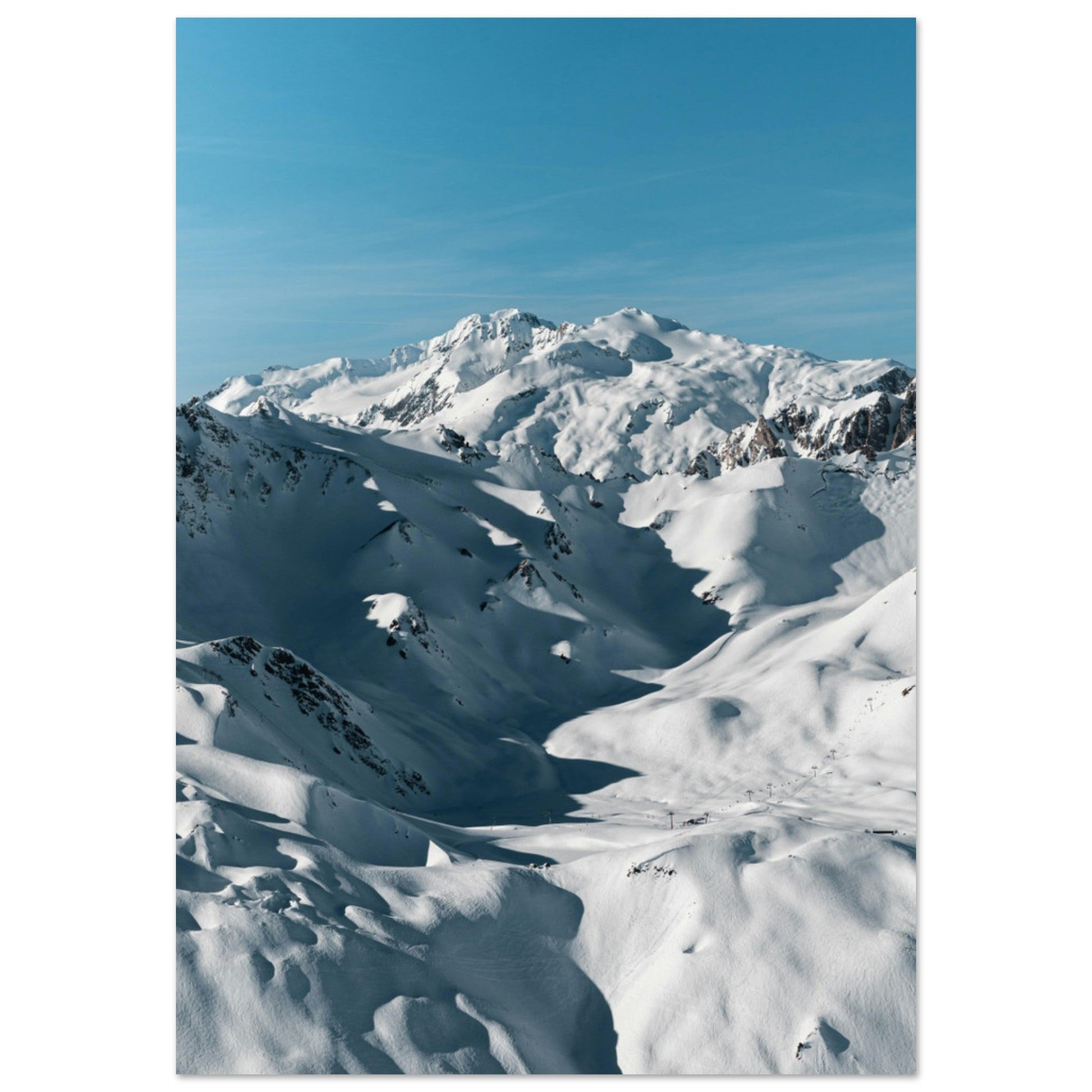 Photo de Val d'Isère en hiver #2 - Tableau photo alu montagne