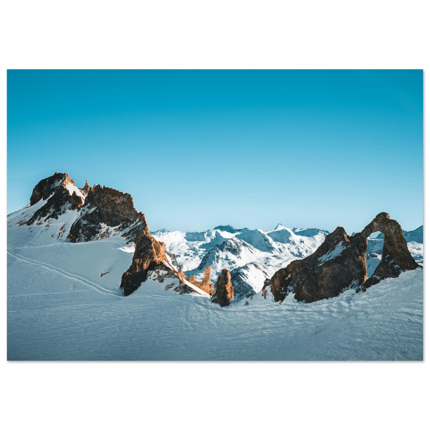 Photo de Val d'Isère en hiver #5 - Tableau photo alu montagne