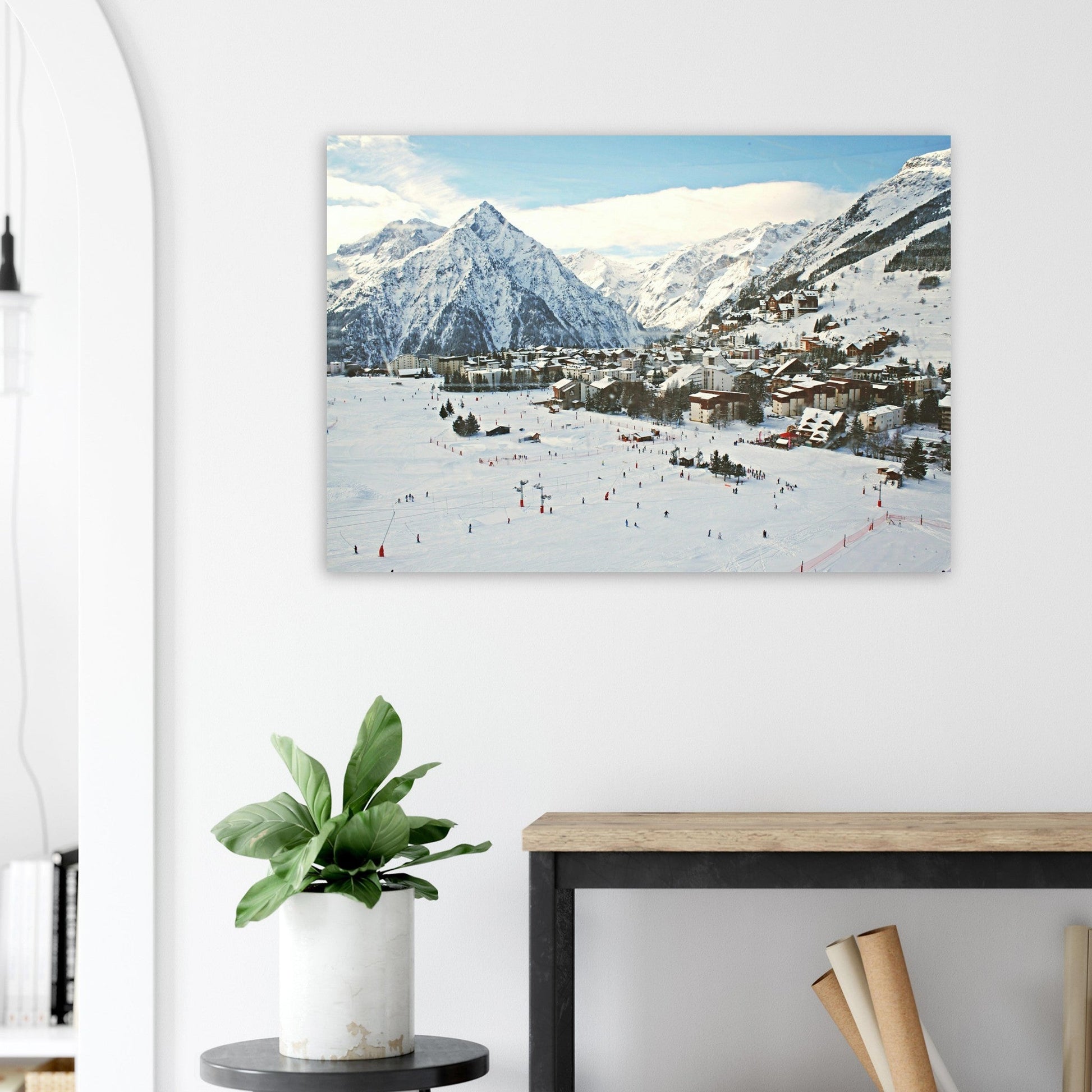 Photo des 2 Alpes en hiver #2 - Tableau photo alu montagne