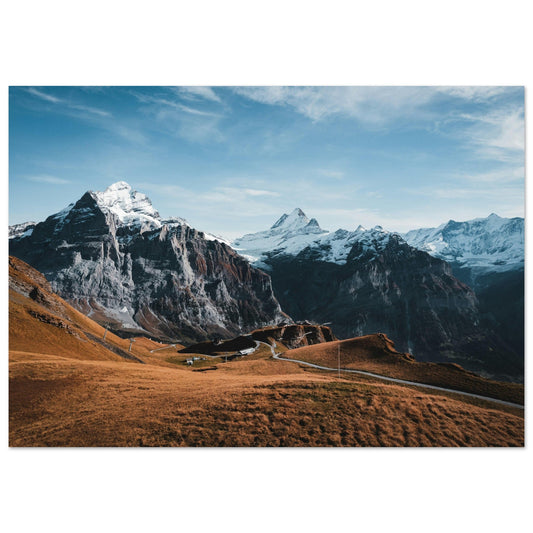 Vente Photo du Faulhorn en automne, Grindelwald, Suisse - Tableau photo alu montagne