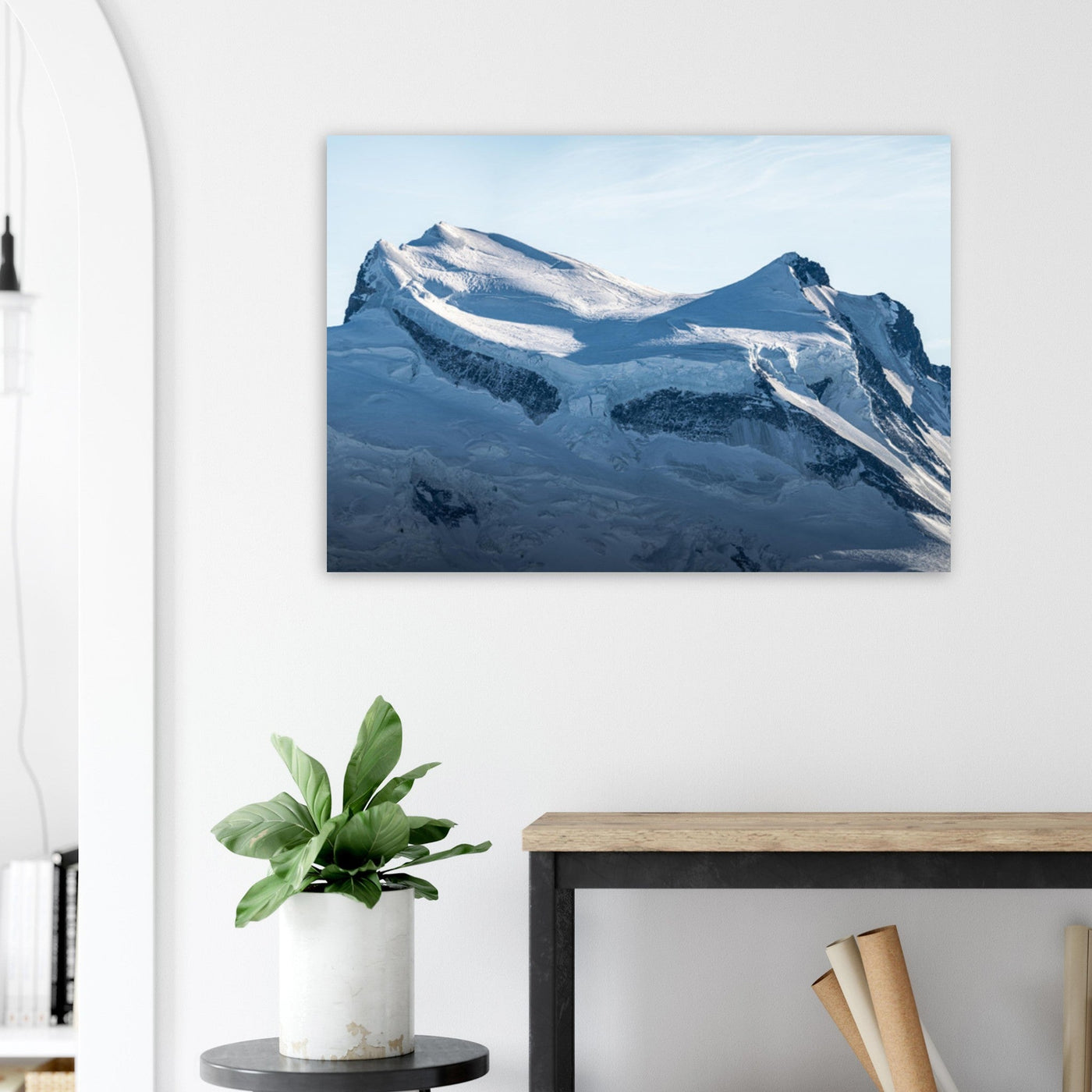 Preview of an AluArtMountains photo print in an interior