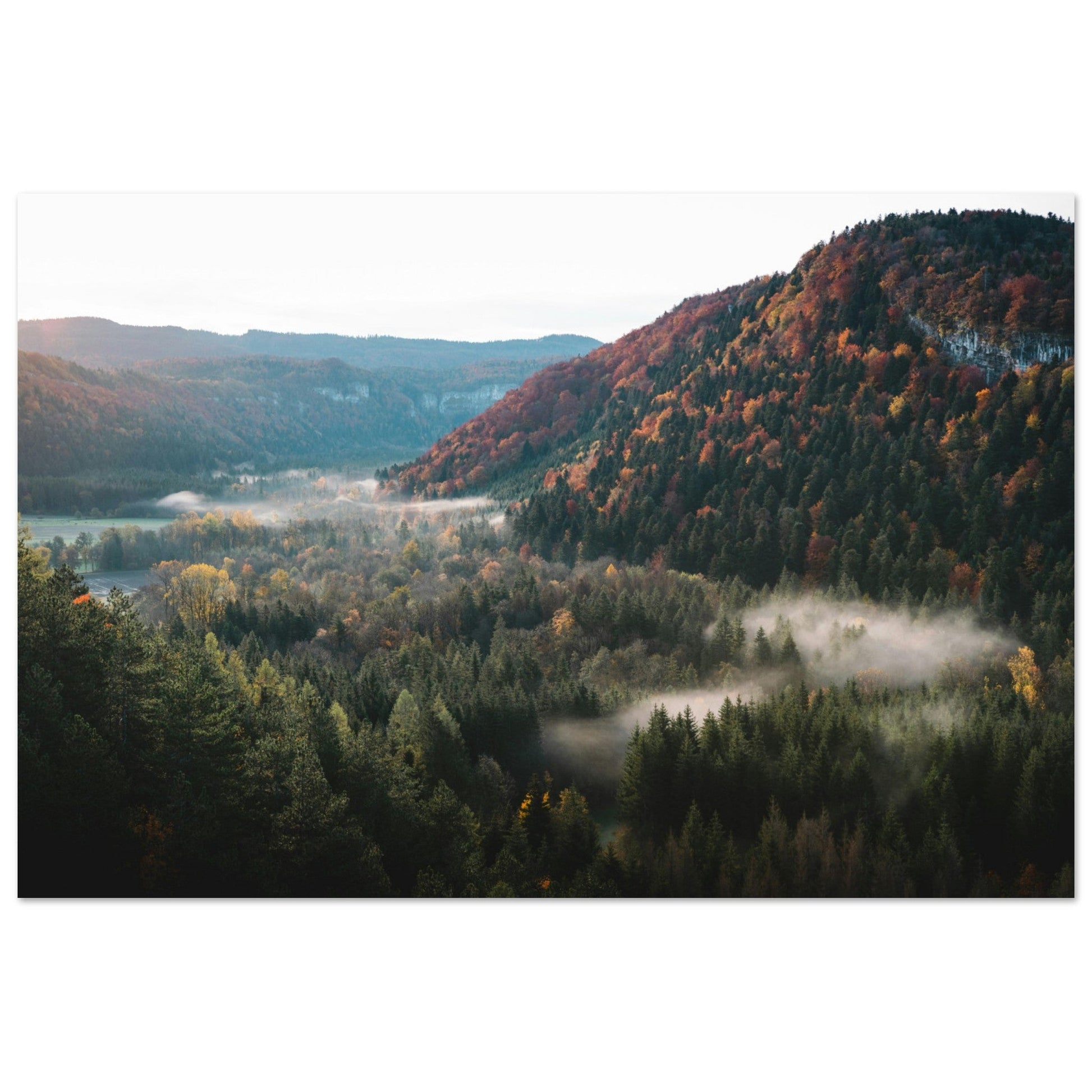 Photo du Jura en automne #6 - Tableau photo alu montagne