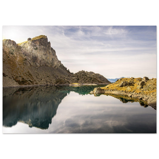 Vente Photo du lac du Crozet, massif de Belledonne - Tableau photo alu montagne