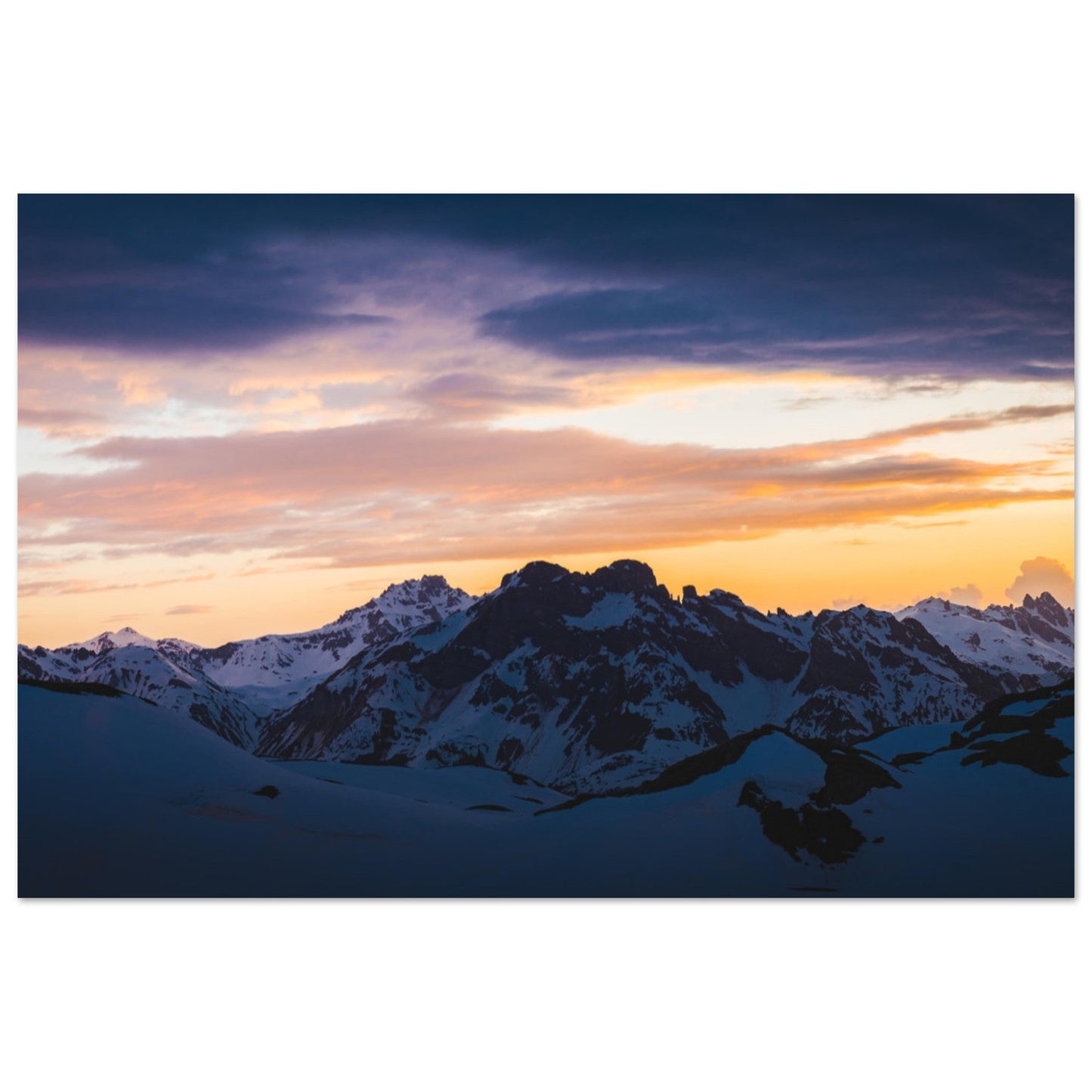 Grand Marchet and Vanoise summits from Refuge de la Vanoise Sunset on Grand Marchet and the Vanoise summits from the Refuge de la Vanoise area