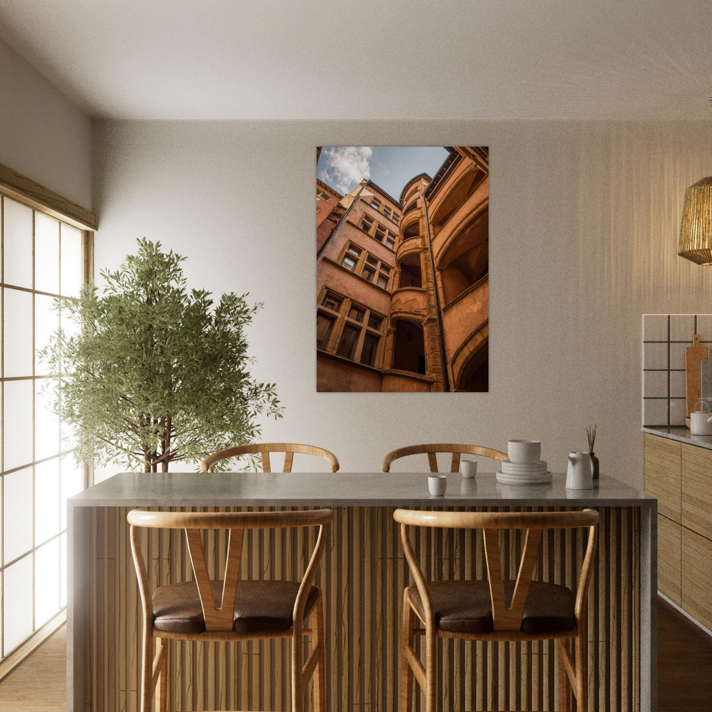 Preview of an AluArtMountains photo print in an interior
