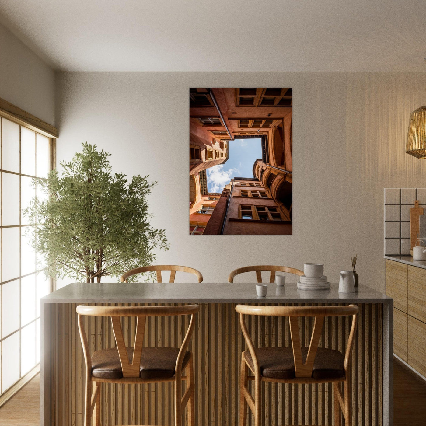 Preview of an AluArtMountains photo print in an interior