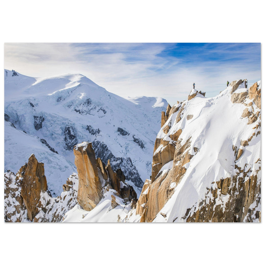 Tableau photo en Alu Dibond : L’Aiguille du Midi, Arête des Cosmiques, Chamonix