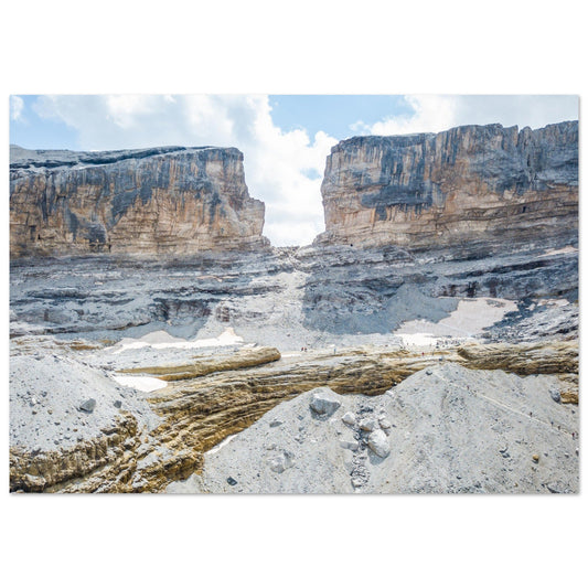 Tableau photo Photo de la Brèche de Roland, Cirque de Gavarnie, Pyrénées — tirage aluminium Dibond mat, fabrication française, prêt à accrocher